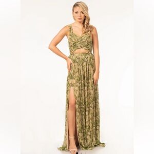 Dress The Population Green Mirabella Gown – Maxi Dress